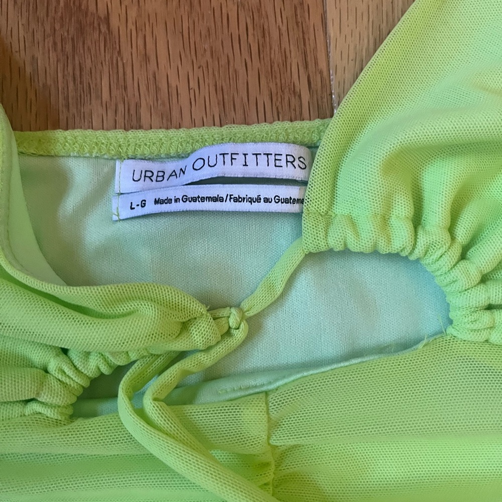 Urban outfitters crop top!!! Lime green size large